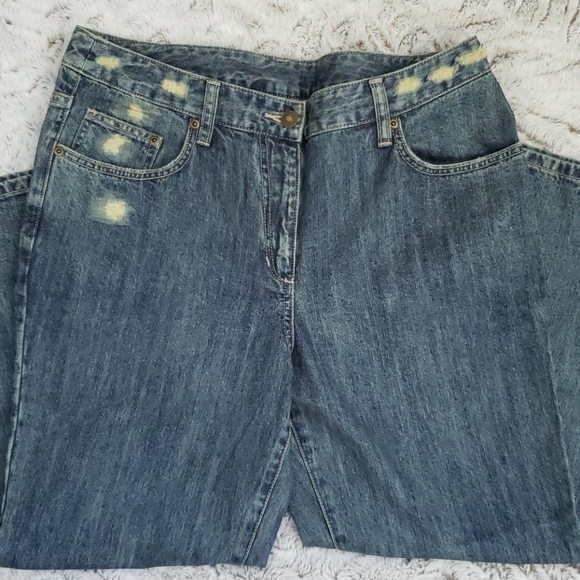 Jeanology Distressed Cropped Jeans nwot - Picture 2 of 6